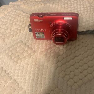 Nikon Red COOLPIX Digital Camera